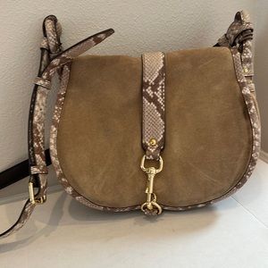 Michael Kors tan suede Crossbody bag